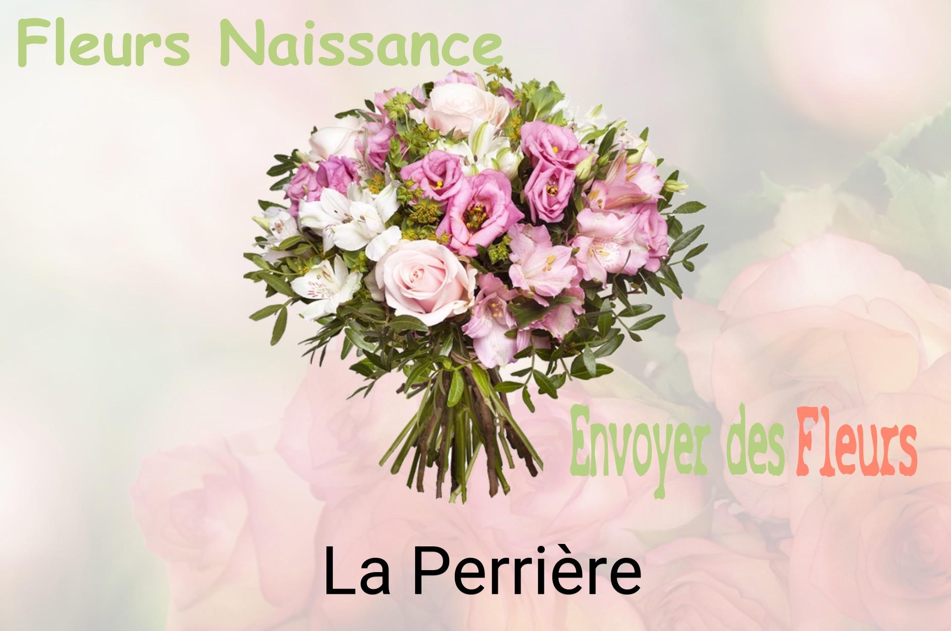 Bouquet de fleurs de naissance livré à La Perrière